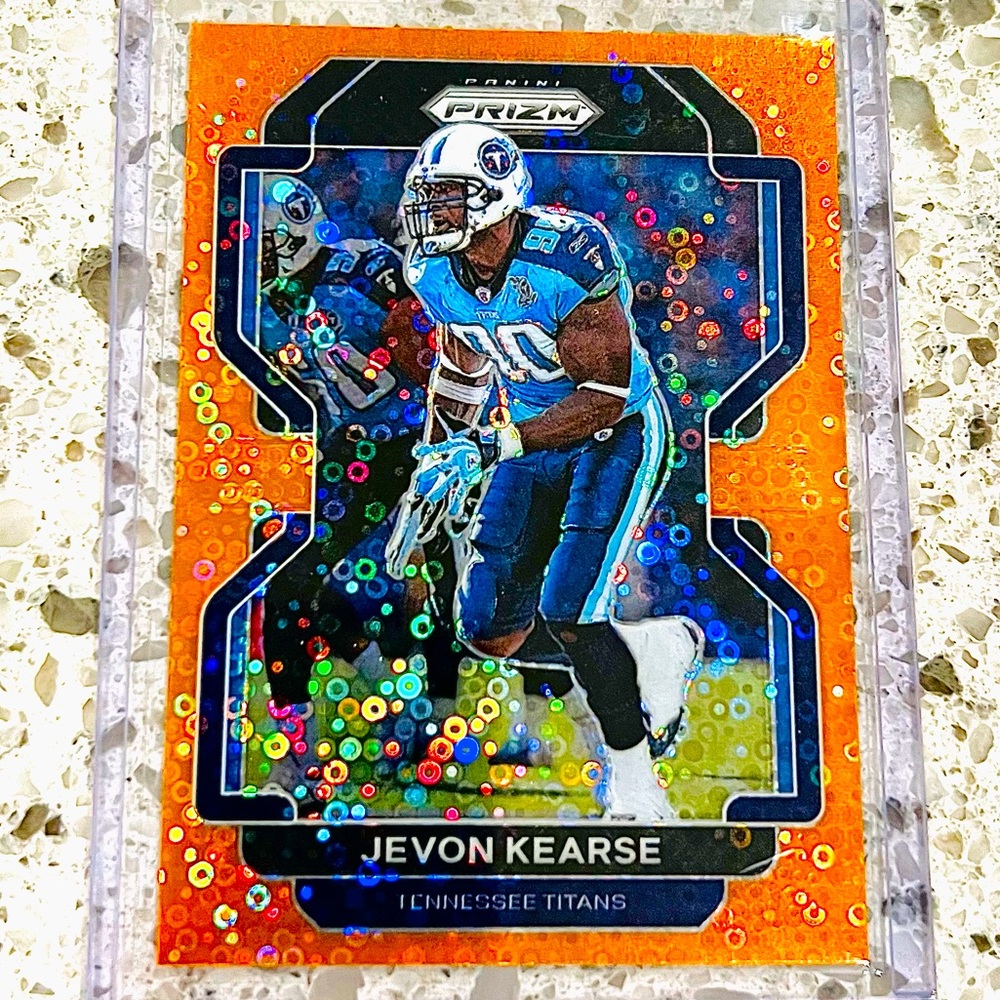 JEVON KEARSE ORANGE DISCO PRIZM CARD NFL PRIZM 2021 TITANS